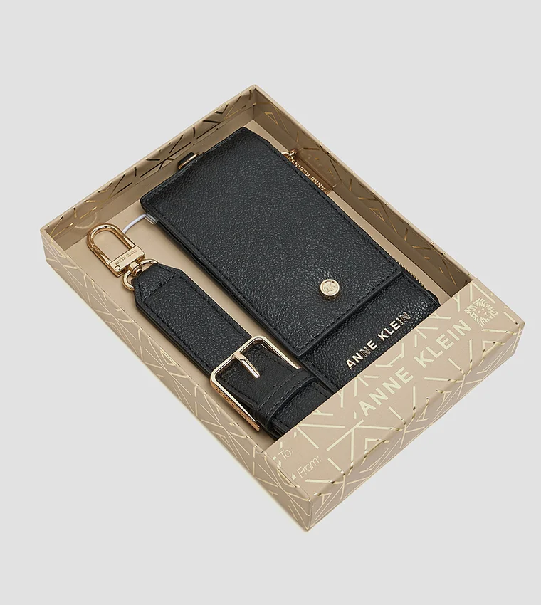 Anne Klein  Anne Klein Logo Detail Zippered Wallet for Women | Best Price UAE
